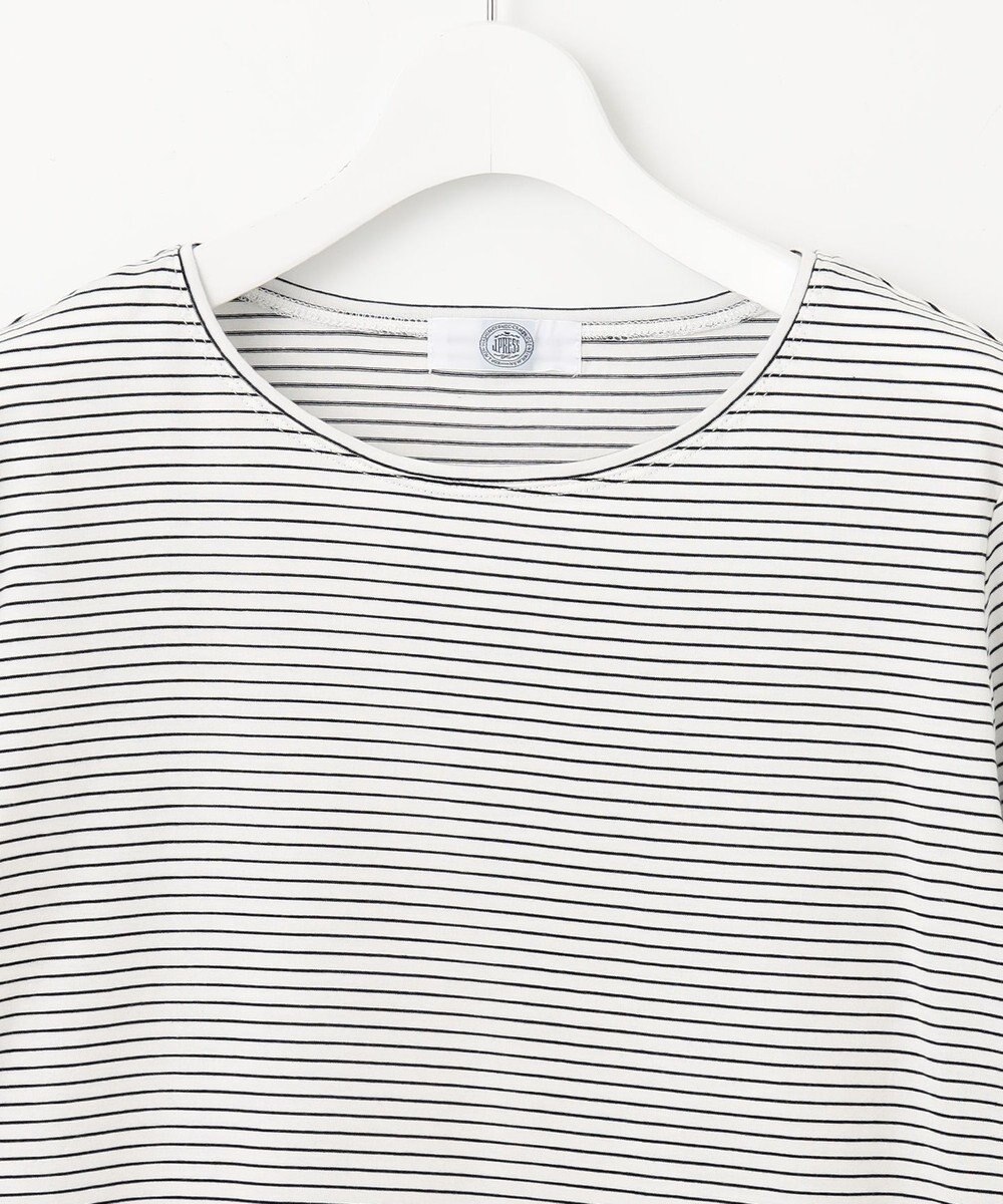 J.PRESS LADIES L スムースジャージー ボーダー カットソー 