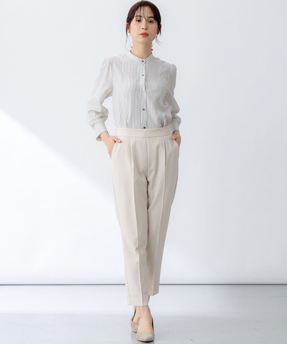 組曲 【ストレッチ・イージーケア】オシャクロス テーパードパンツ 