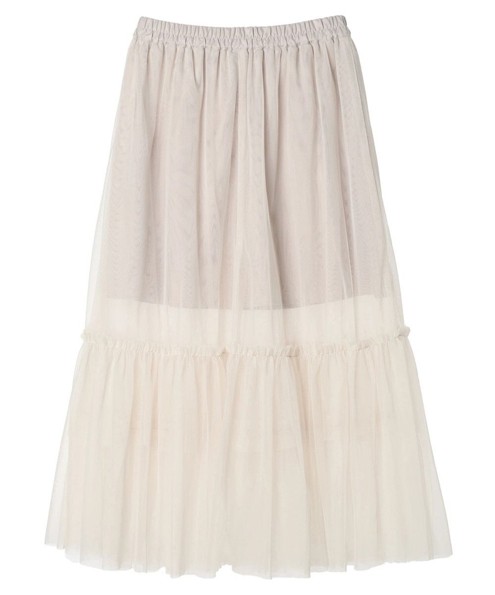 earth music&ecology ティアードチュールスカート 