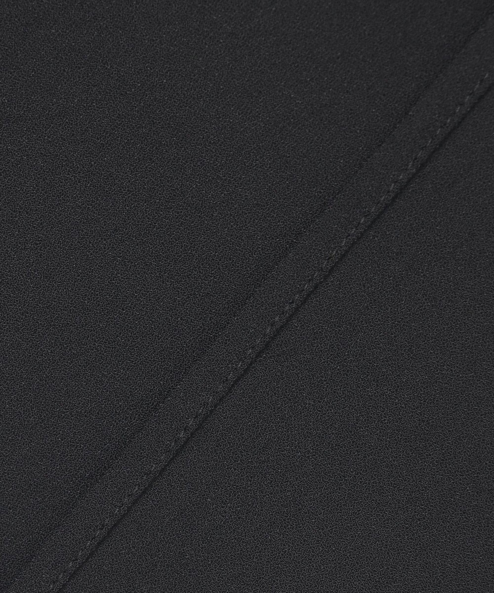 ICB 【洗える】ストレッチジョーゼット ラッフルデザインブラウス 