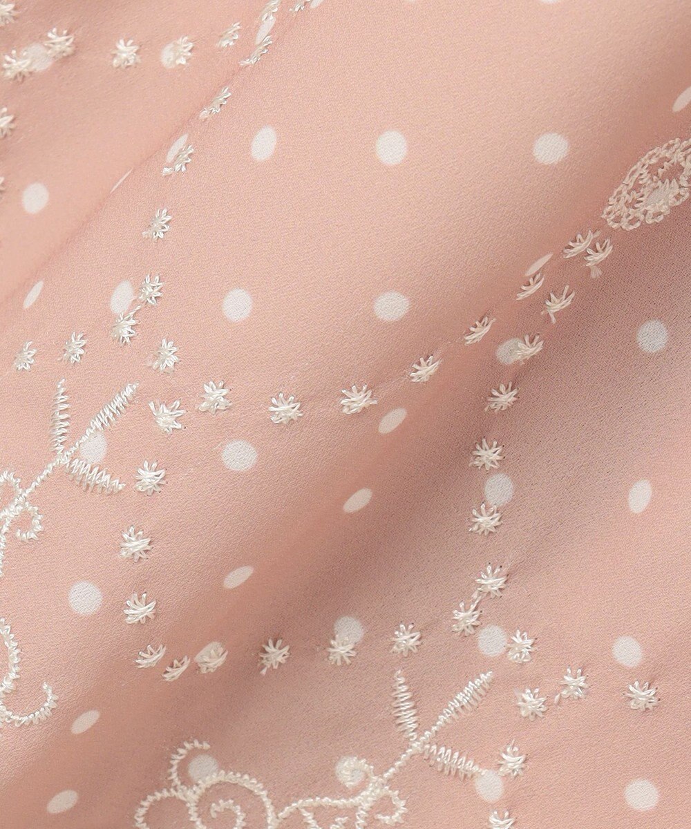 組曲 KIDS 【150-170㎝】ドットシフォン ワンピース 