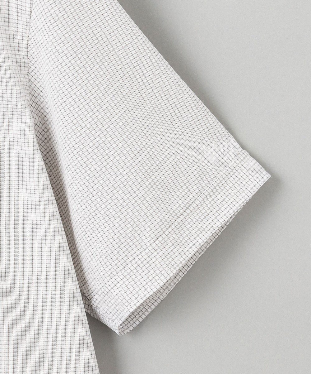 GOTAIRIKU 春夏向け【形態安定】SUMMERPREMIUMPLEATS_スナップダウンカラー 半袖ドレスシャツ_ブラウン(25年限定色) 