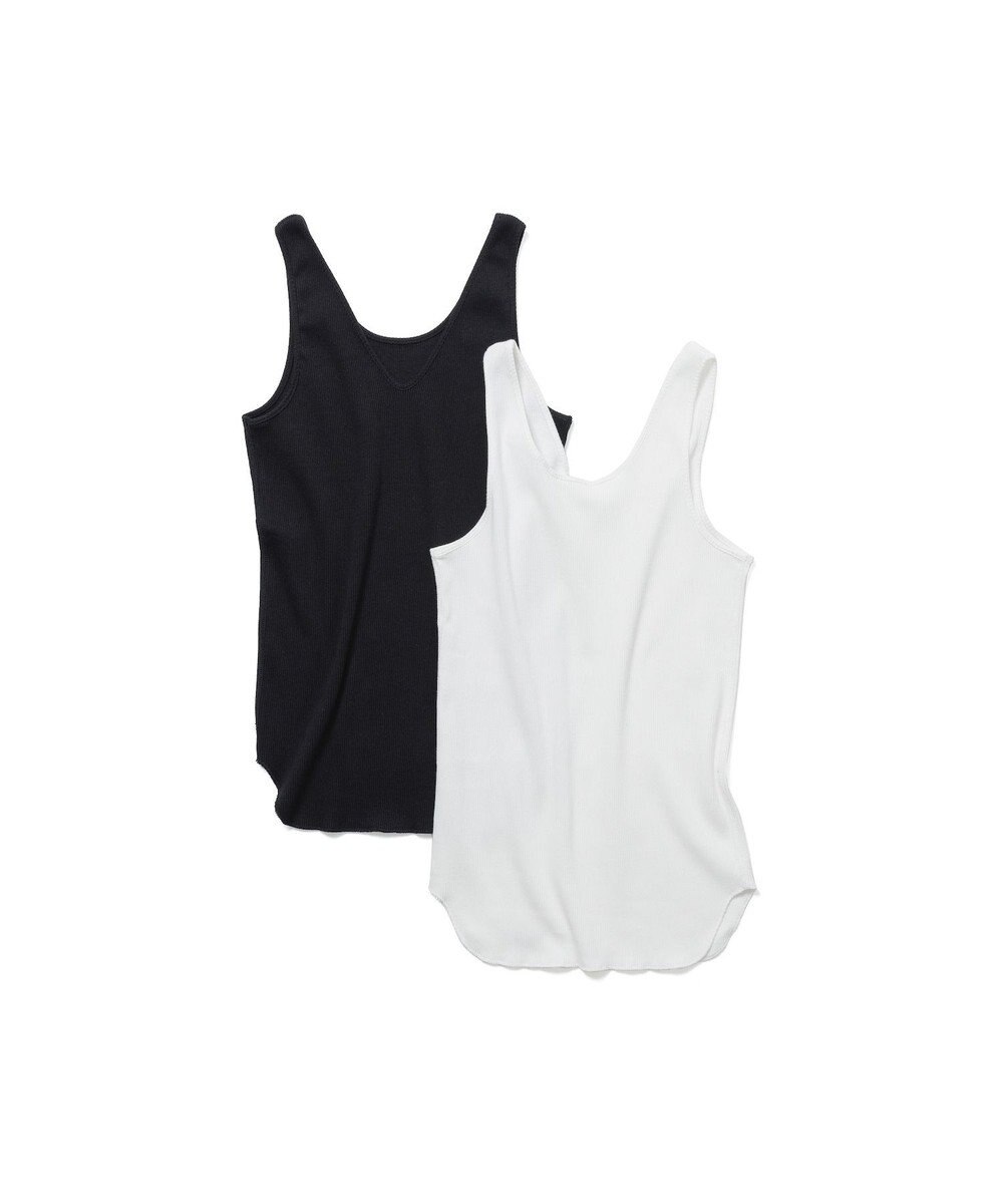 LENO BACK TO FRONT TANK TOP　前後着用可能テレコタンクトップカットソー 