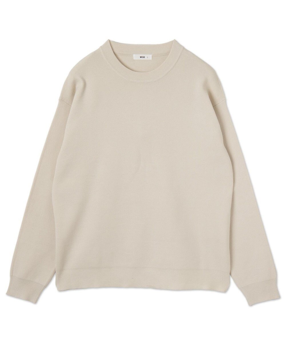 WEGO 【ユニセックス着用ITEM/MLサイズ展開】ミラノリブクルーネックプルオーバー 