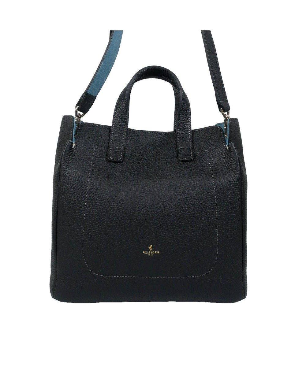 PELLE BORSA 2WAY ボックスバッグ Reinette レネット 4774 ブラック