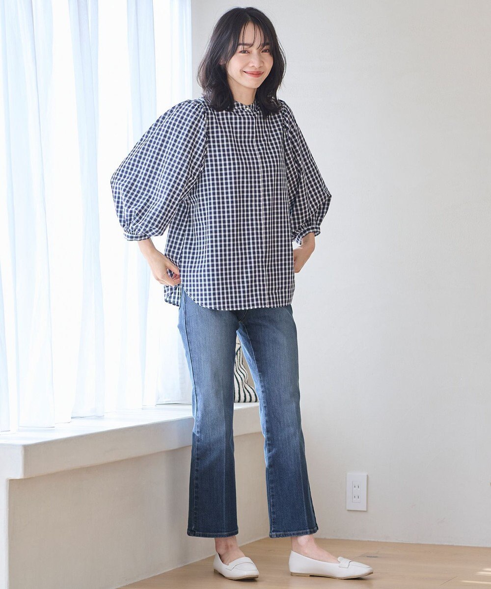 ANY 【洗濯機可/ストレッチ】デニムフレアパンツ 