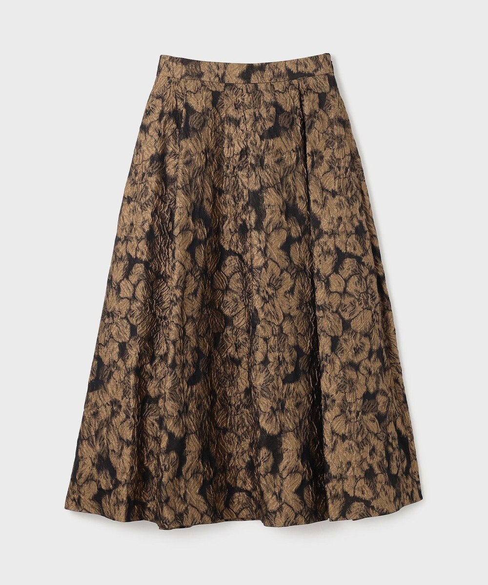 GRACE CONTINENTAL ジャガードタックスカート 