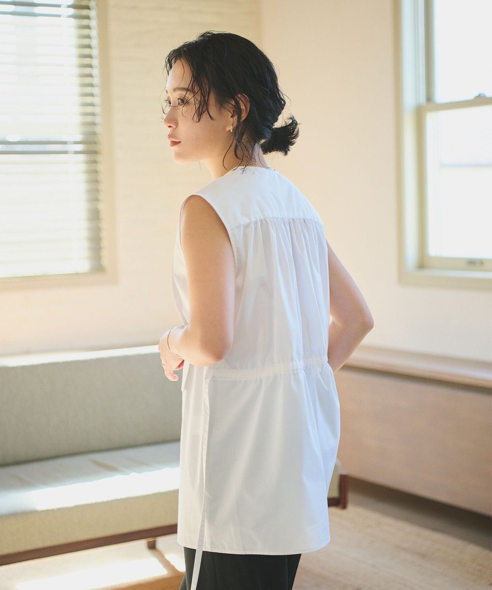 #Newans 【ANSWER for モダンベーシック】ビブヨークデザインブラウス 