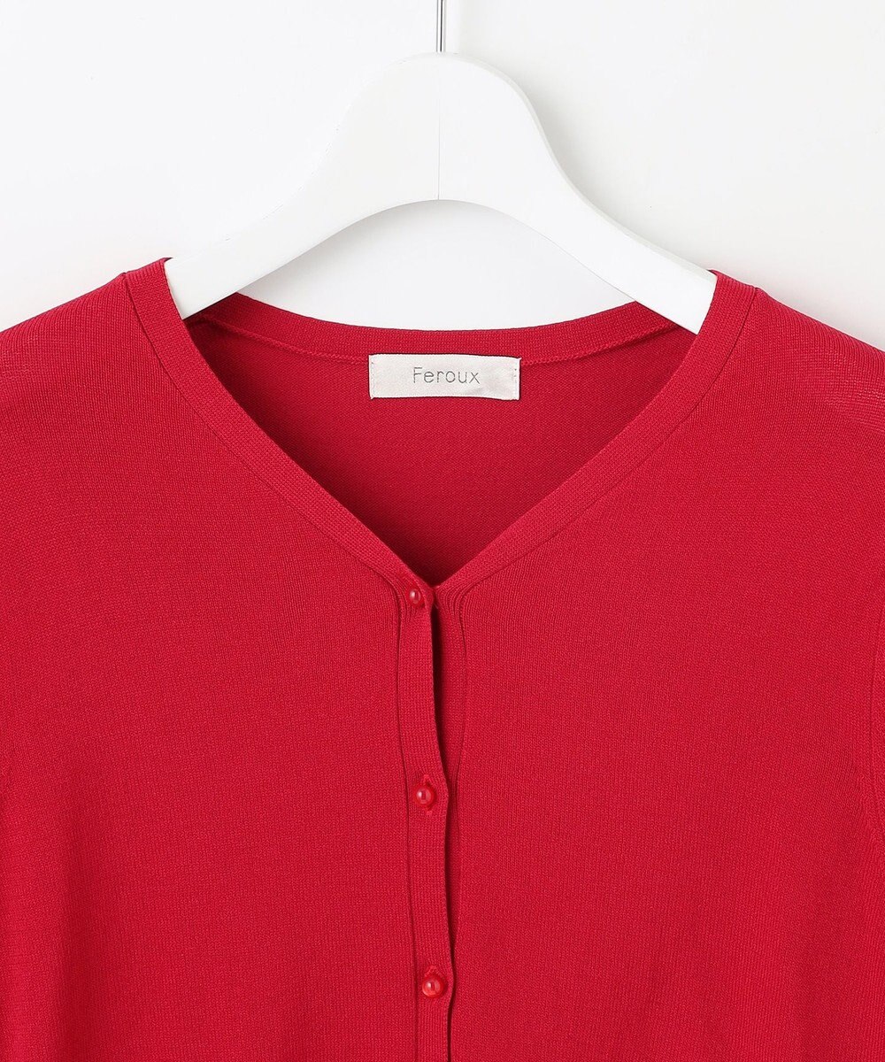 Feroux ハーフスリーブ カーディガン 