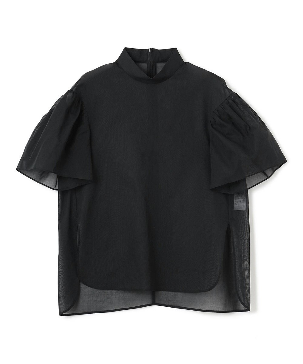 BEIGE， 【洗える】PLUMERIA / コットンシアーパフスリーブブラウス 