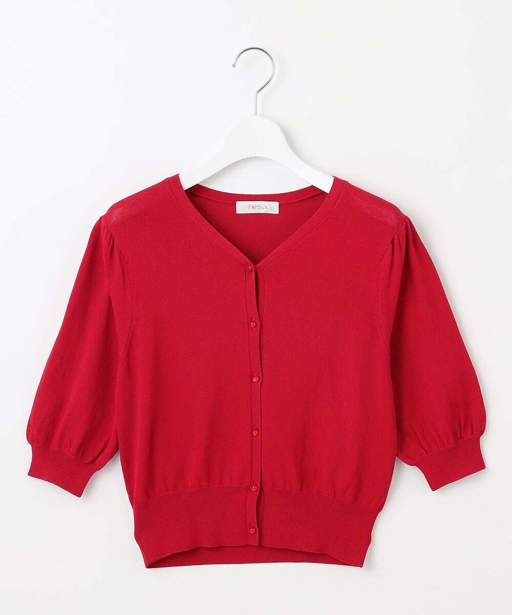 Feroux ハーフスリーブ カーディガン 