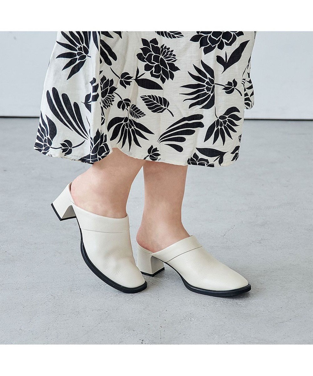 MODE ET JACOMO <D'ICI>クラシカルチャンキーヒールミュール 