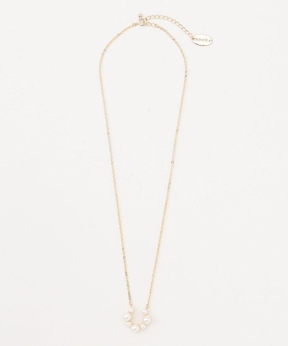 TOCCA FRILL PEARL HORSE SHOE NECKLACE ネックレス 