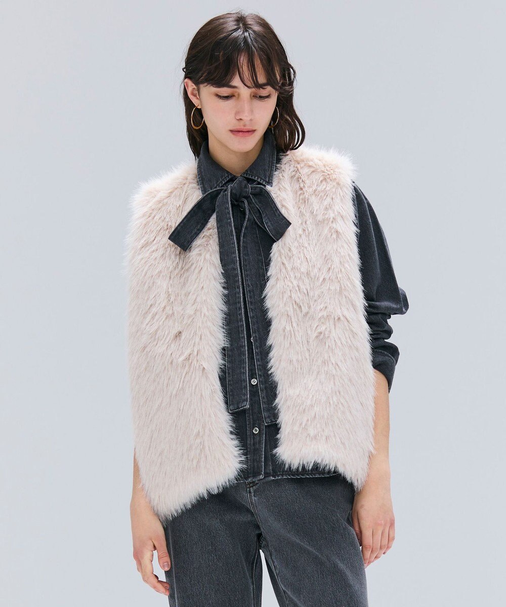 BEIGE， 【Precious 11月号掲載】ELSA / フェイクファージレ 