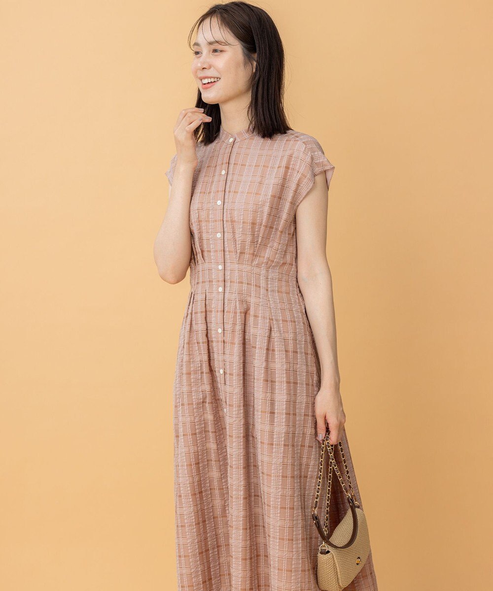 組曲 S ラメシアーチェック ワンピース 