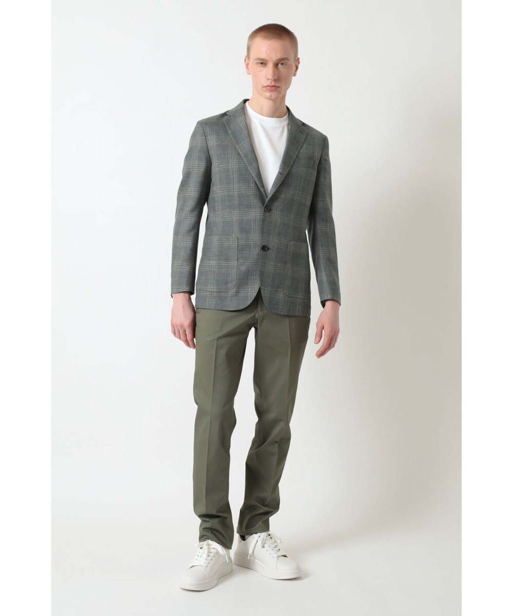 DAKS グレンチェックカーキジャケット 