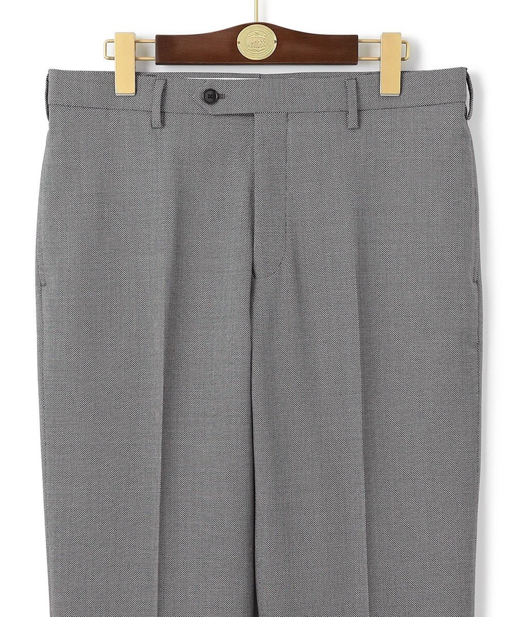 J.PRESS MEN 【ストレッチ / ウォッシャブル可】パワーストレッチウール バーズアイ スラックス 