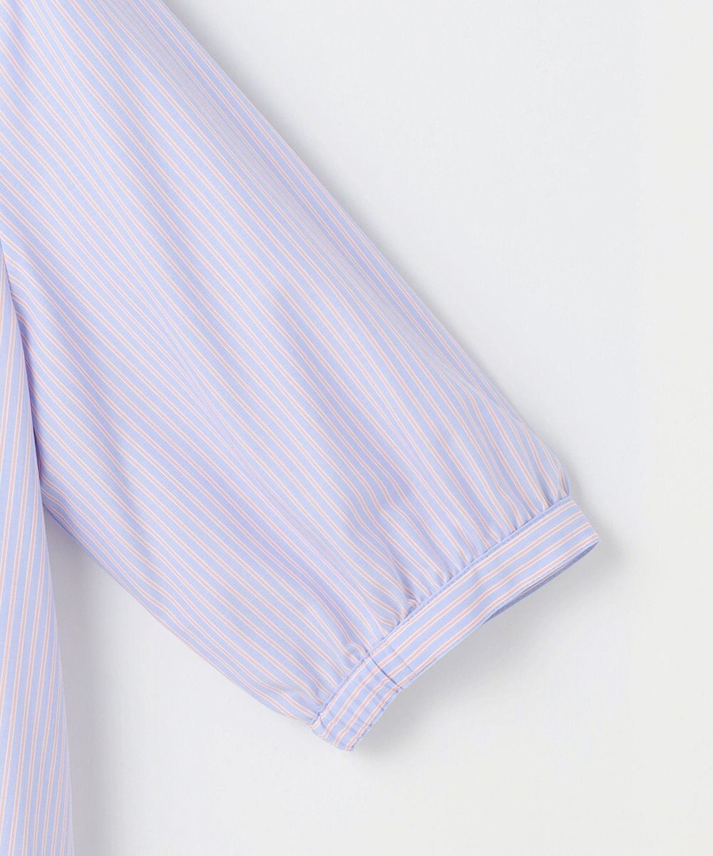 J.PRESS LADIES 【一枚で着映え】ソフトストライプ フリル襟 ブラウス 