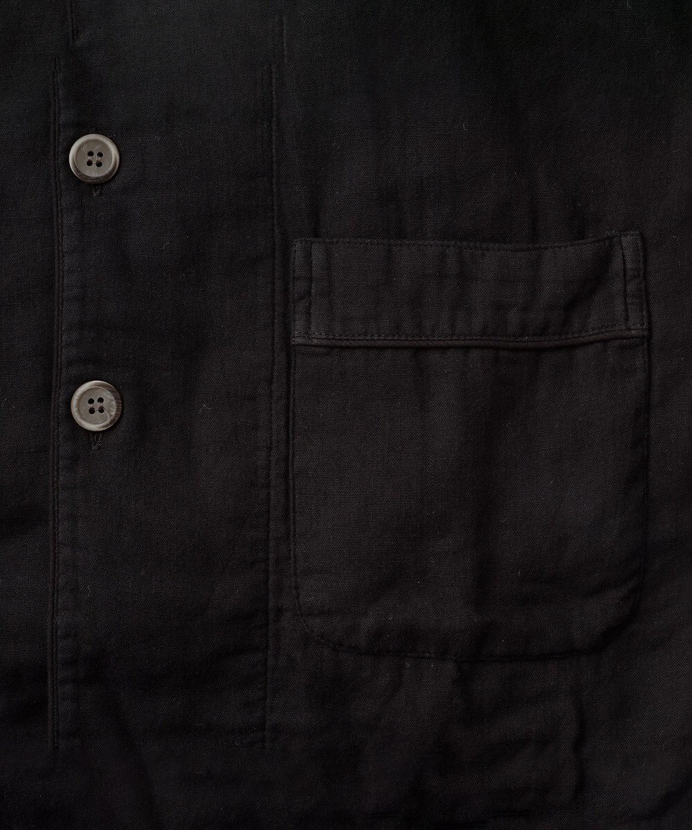 京和晒綿紗 【紗栄子さん愛用パジャマ/UNISEX】京和晒綿紗×御黒染司 京都紋付 ガーゼパジャマ 2重合わせ 【黒】 