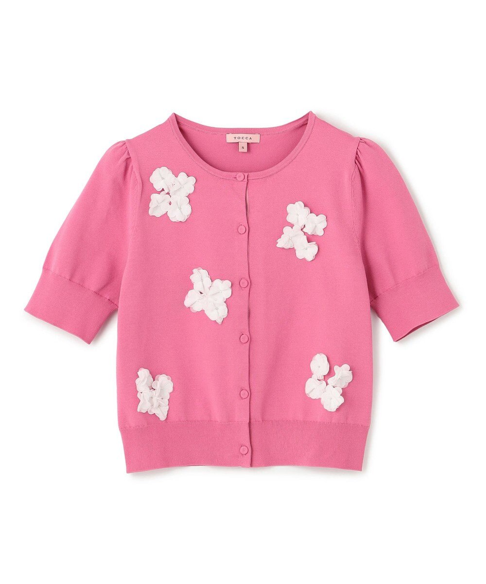 TOCCA FLOWER POP 半袖カーディガン 