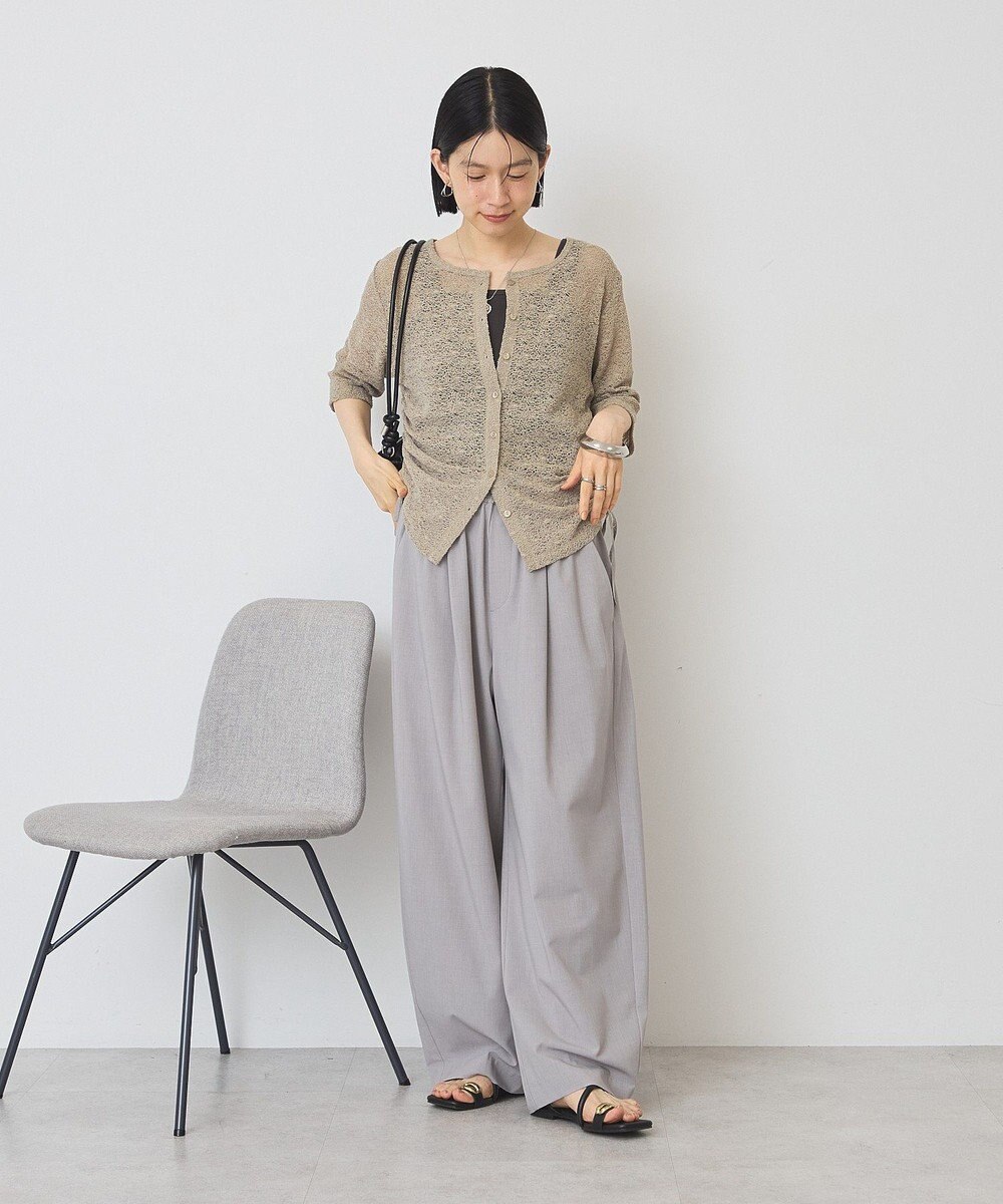 AMERICAN HOLIC レース5分袖カーディガン 