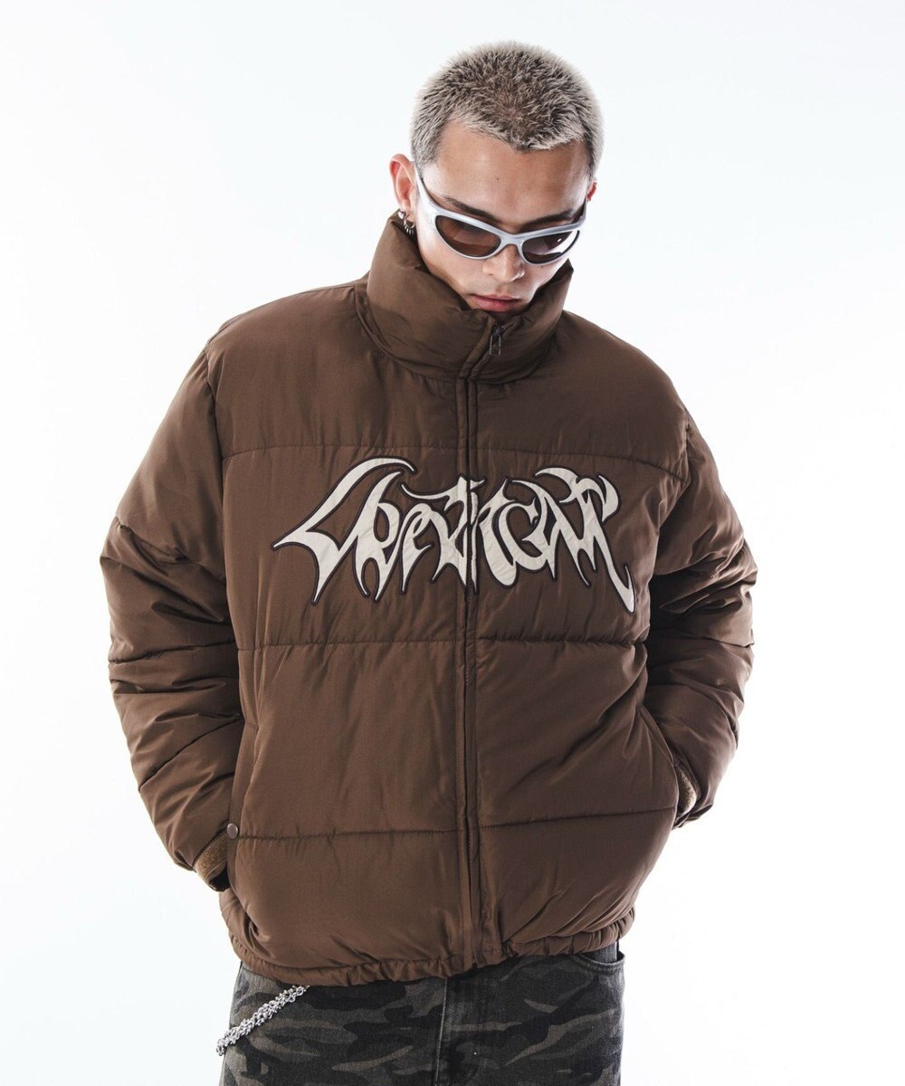 WEGO 【ユニセックス着用ITEM/MLサイズ展開】パファーグラフィックブルゾン 