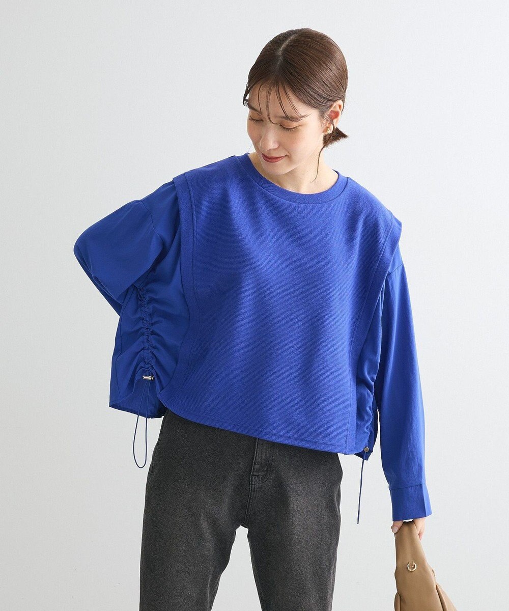 Green Parks リップルドッキングシャーリングプルオーバー 