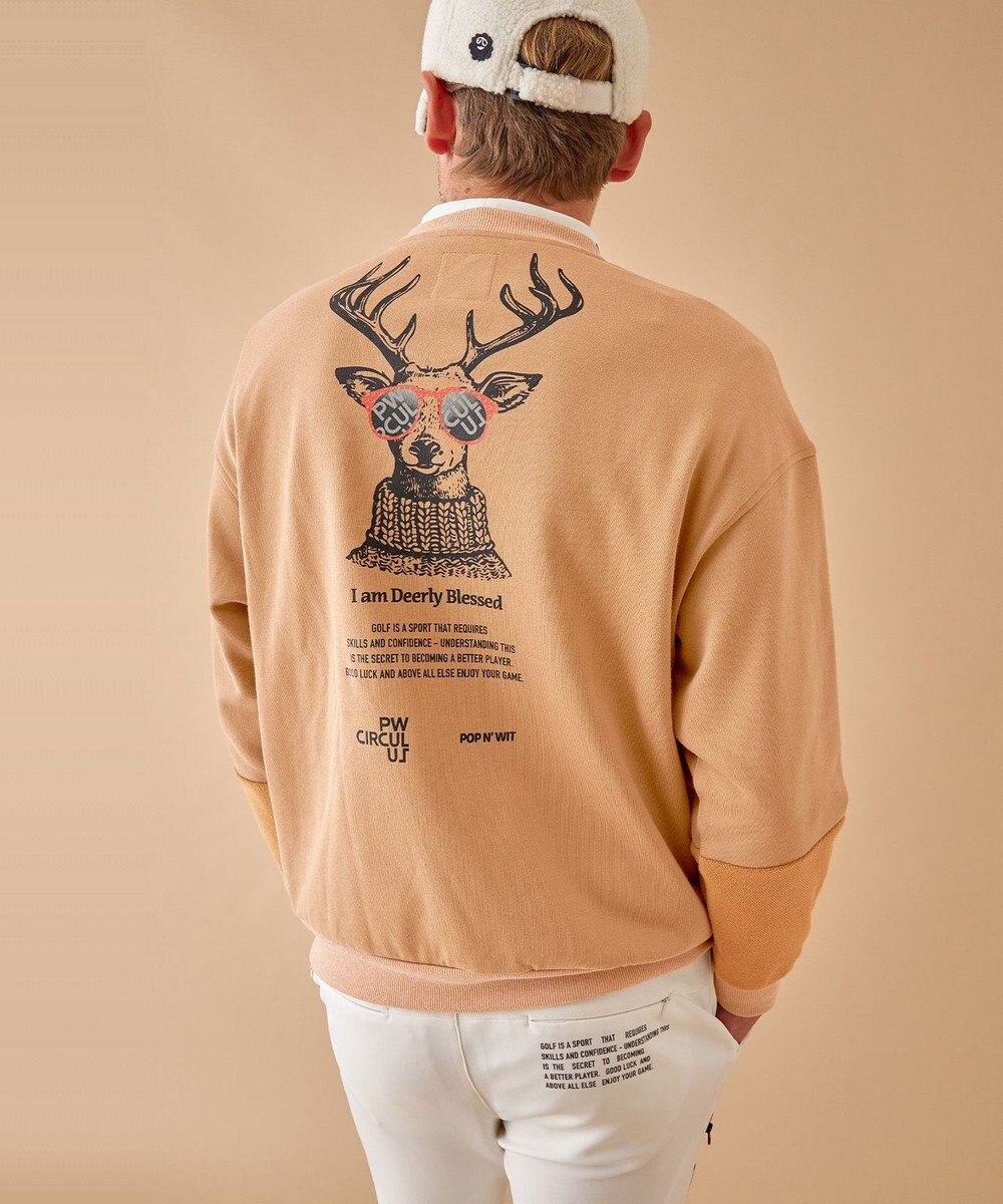 PW CIRCULUS 【MEN】裏毛アニマルプリントスエット 