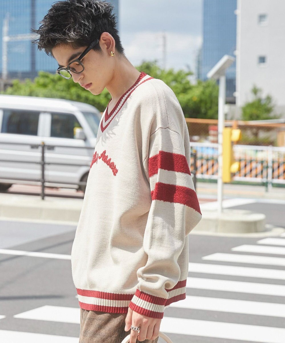 WEGO ラインチルデンニットプルオーバー 