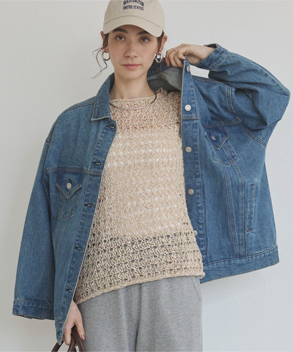 WEGO 【ANGIE VINTAGE】ビッグシルエットデニムジャケット / オーバーサイズGジャン 