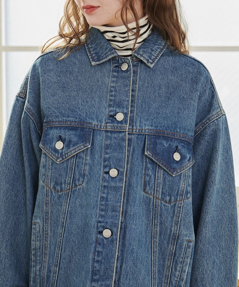 WEGO 【ANGIE VINTAGE】ビッグシルエットデニムジャケット / オーバーサイズGジャン 