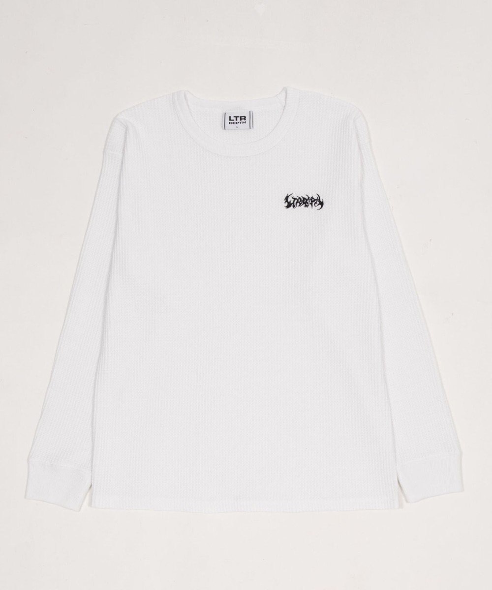 WEGO 【ユニセックス着用ITEM】ワッフルロゴT（長袖） 