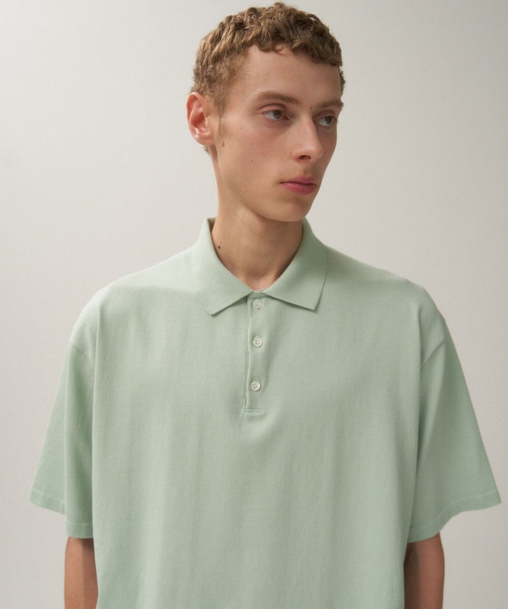 ATON FRESCA KNIT | ハーフスリーブポロセーター - UNISEX 