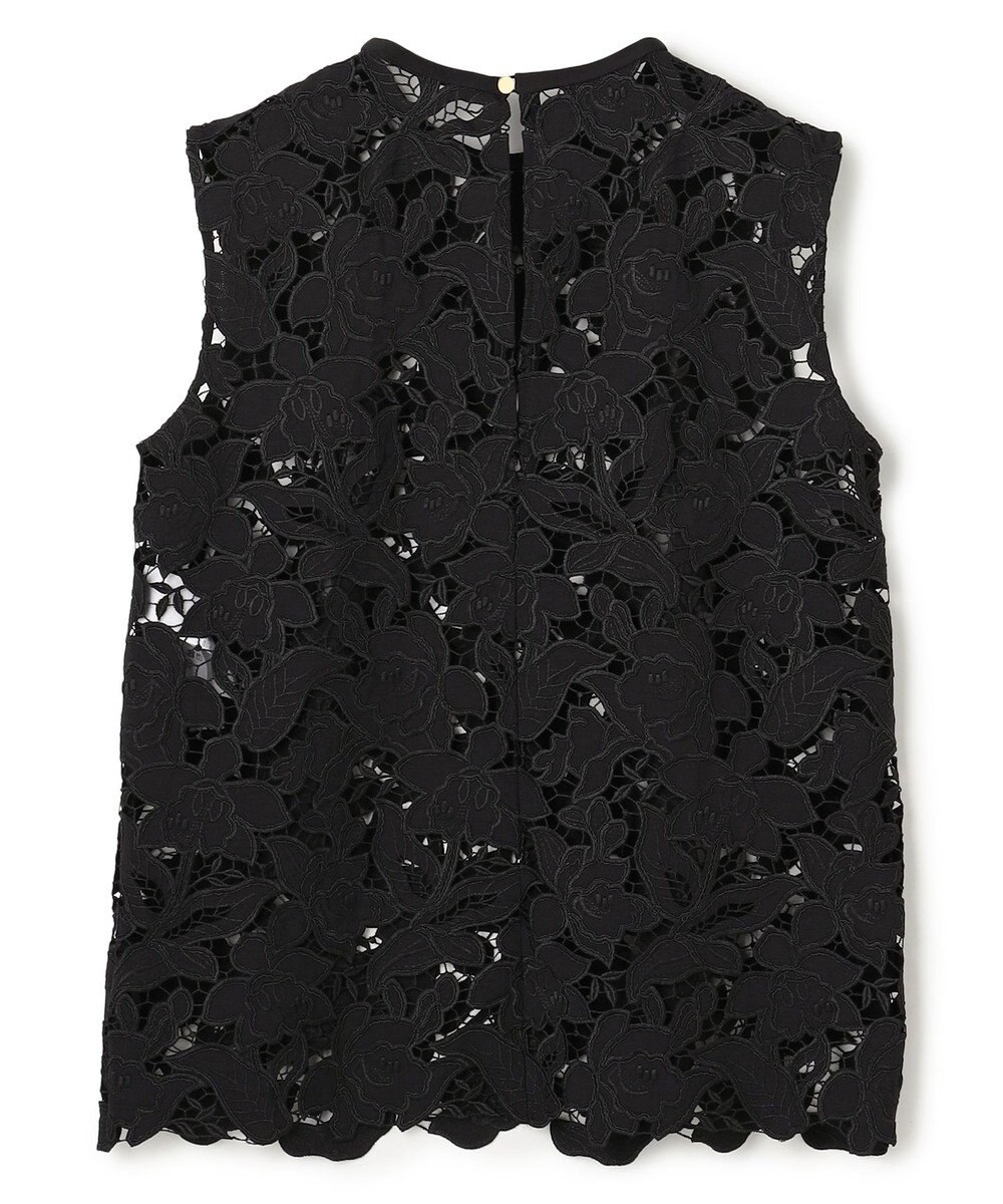 BEIGE， CITRINE / エンブロイダリーレースノースリーブブラウス 