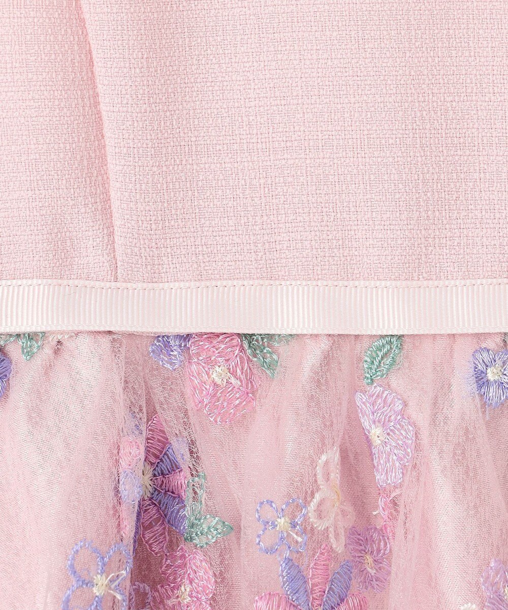 ANY KIDS 花柄刺繍ワンピース 