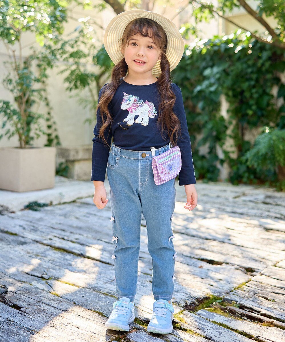 ANY KIDS ミラクルスパンコール長袖Tシャツ 