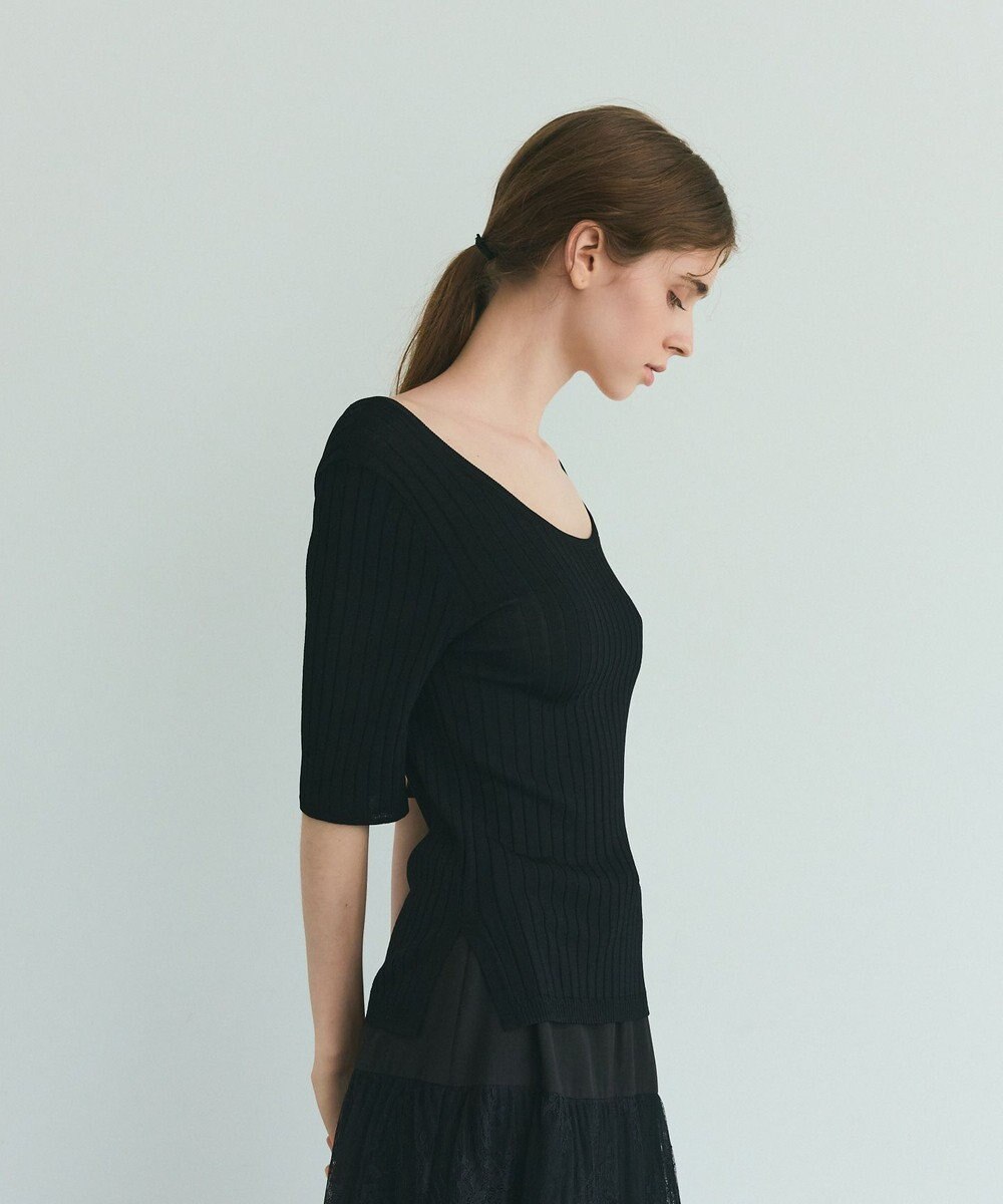 GRACE CONTINENTAL リブニットトップ 