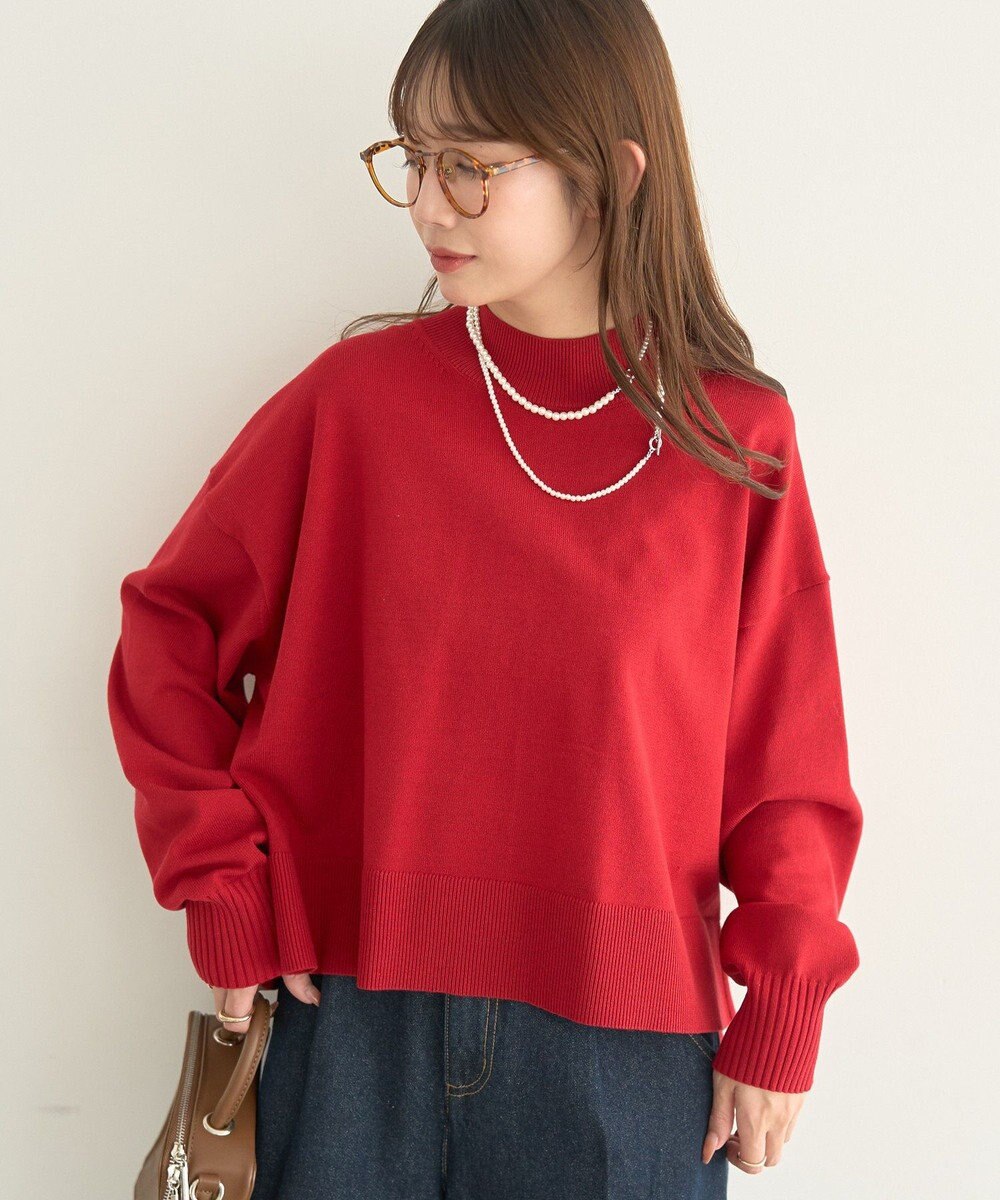 earth music&ecology 【毛玉防止 / 洗濯機洗い可】選べる丈ハイネックニット 