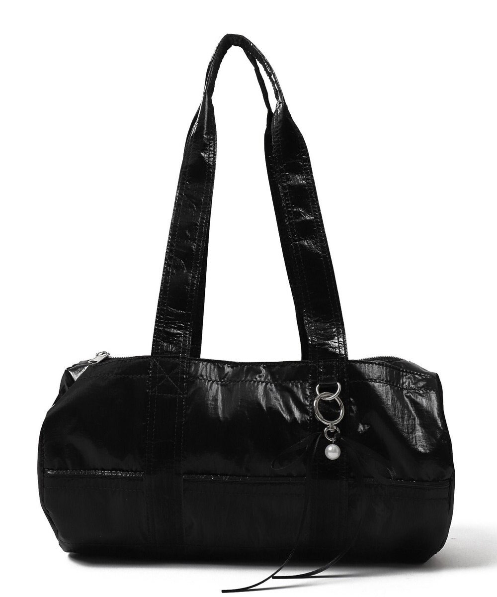 WEGO サテンリボンチャーム付きボストンバッグ 