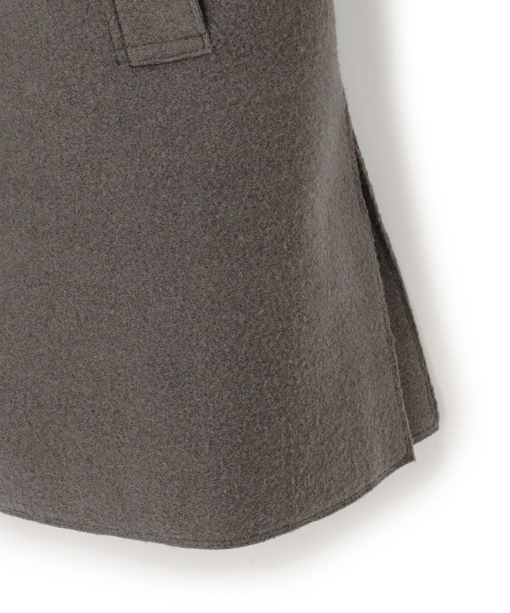 J.PRESS YORK STREET 【WOMEN】NEEDLE JERSEY マフラー付コート 