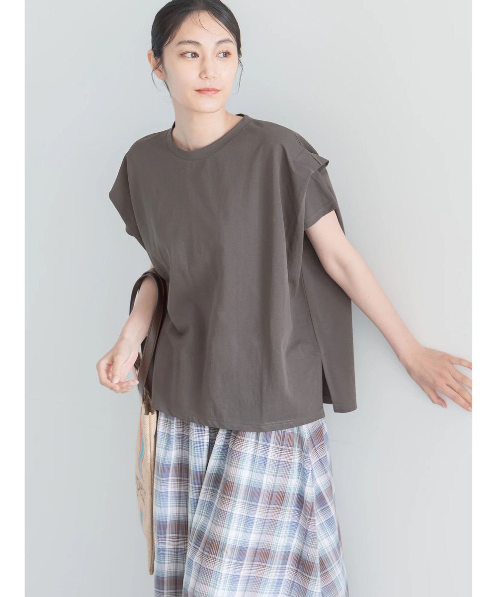 Te chichi 【接触冷感】ショルダータックTシャツ 