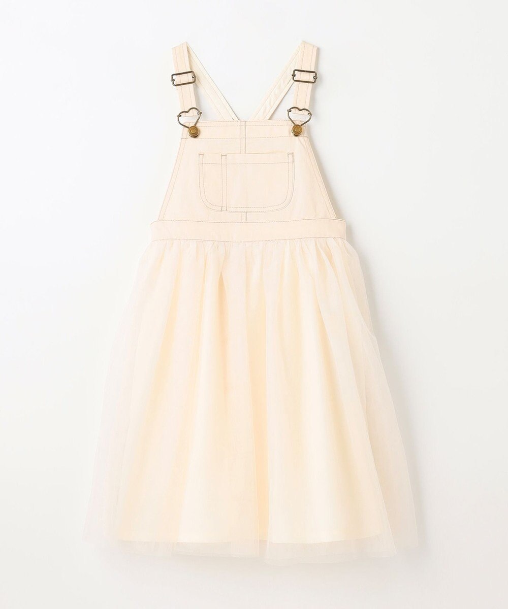 ANY KIDS チュール付き ジャンパースカート 