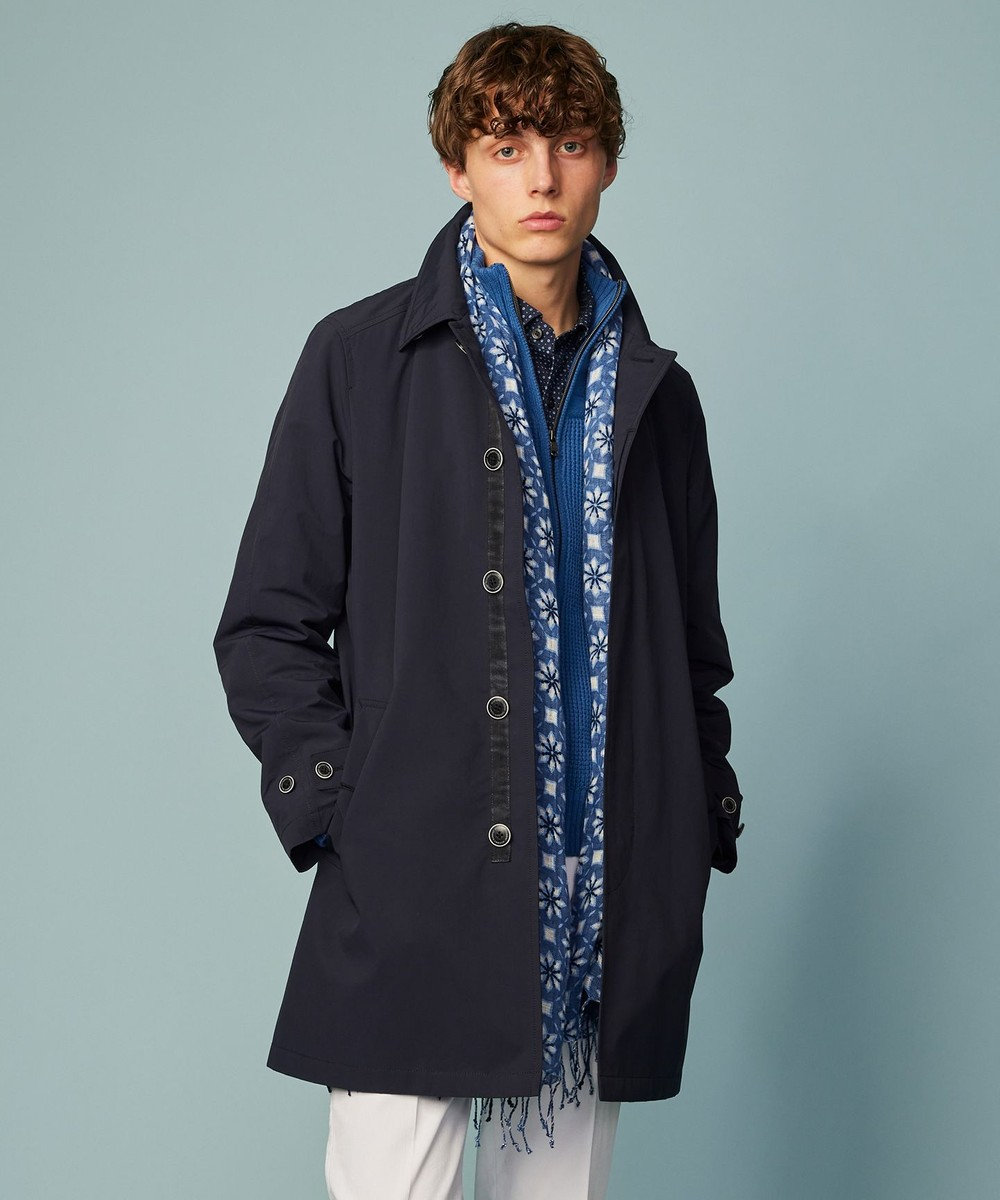 JOSEPH ABBOUD 【サスティナブル素材/JAPANファブリック/撥水加工/マルチシーン対応】キューブテックス ステンカラー コート 