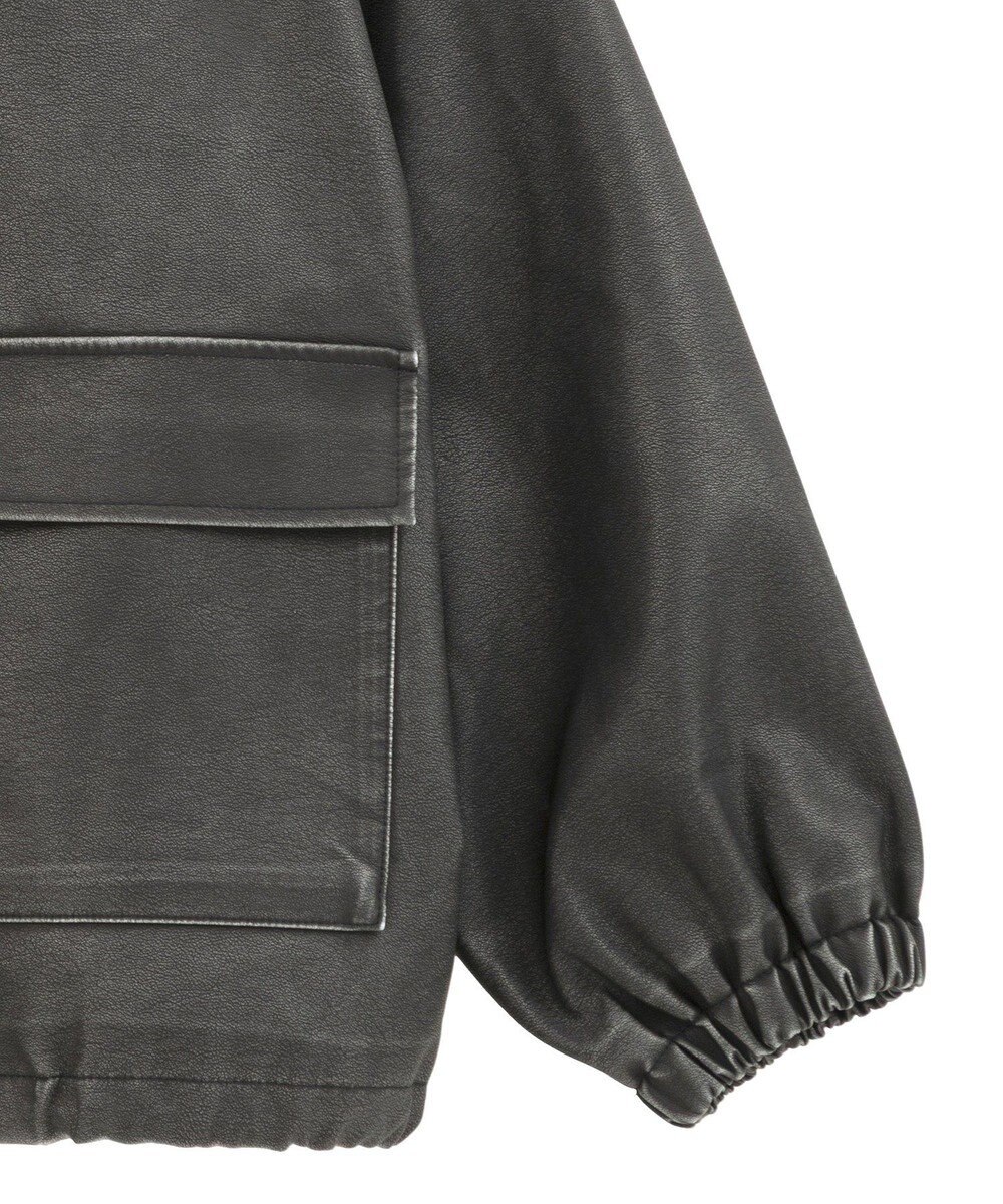 Green Parks ・ＥＬＥＮＣＡＲＥ　ＤＵＥ　フェイクレザーブルゾン 