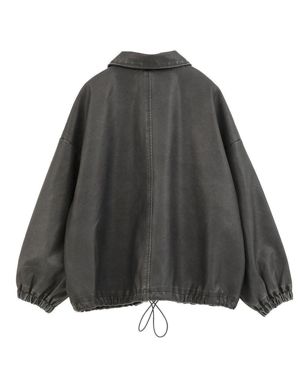 Green Parks ・ＥＬＥＮＣＡＲＥ　ＤＵＥ　フェイクレザーブルゾン 