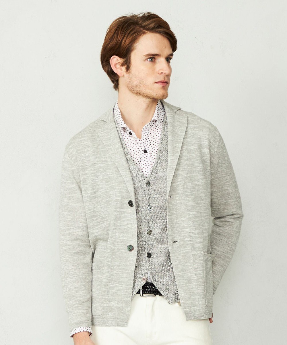 JOSEPH ABBOUD 【サスティナブル】スラブギマ カーディガン 