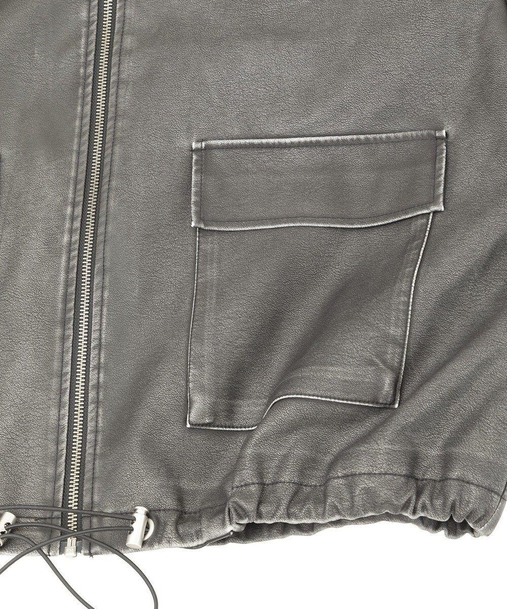 Green Parks ・ＥＬＥＮＣＡＲＥ　ＤＵＥ　フェイクレザーブルゾン 