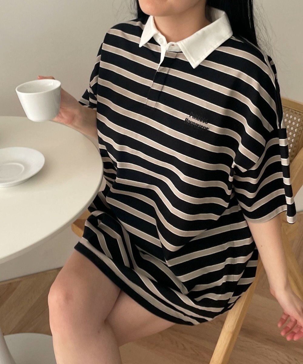 WEGO ボーダーラガーシャツ 