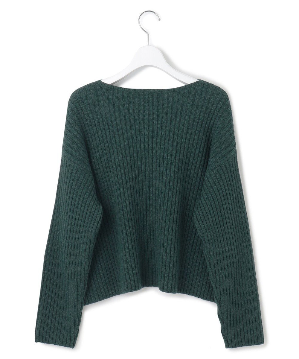 23区 【Oggi2月号掲載/洗える】カシミヤブレンド クロップド ニット 