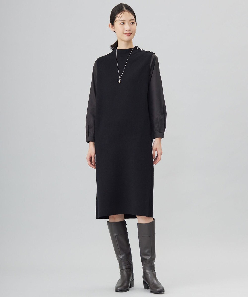 J.PRESS LADIES リングデザインパール ネックレス 